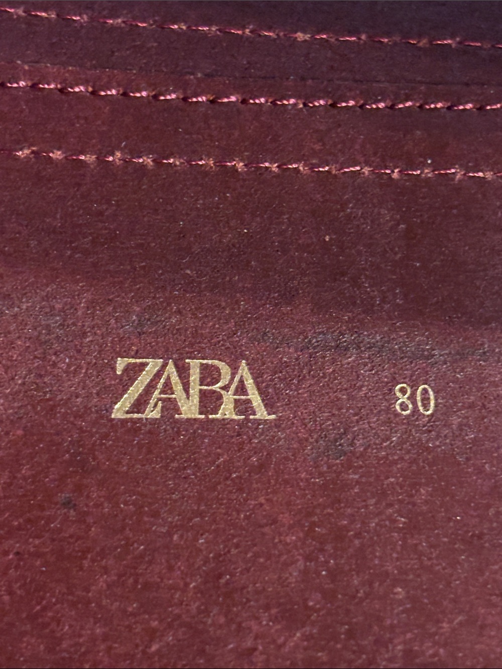 Zara Wide Burgundy Leather Corset Belt Gold Buckle Accent See Video & Photos - Picture 4 of 17